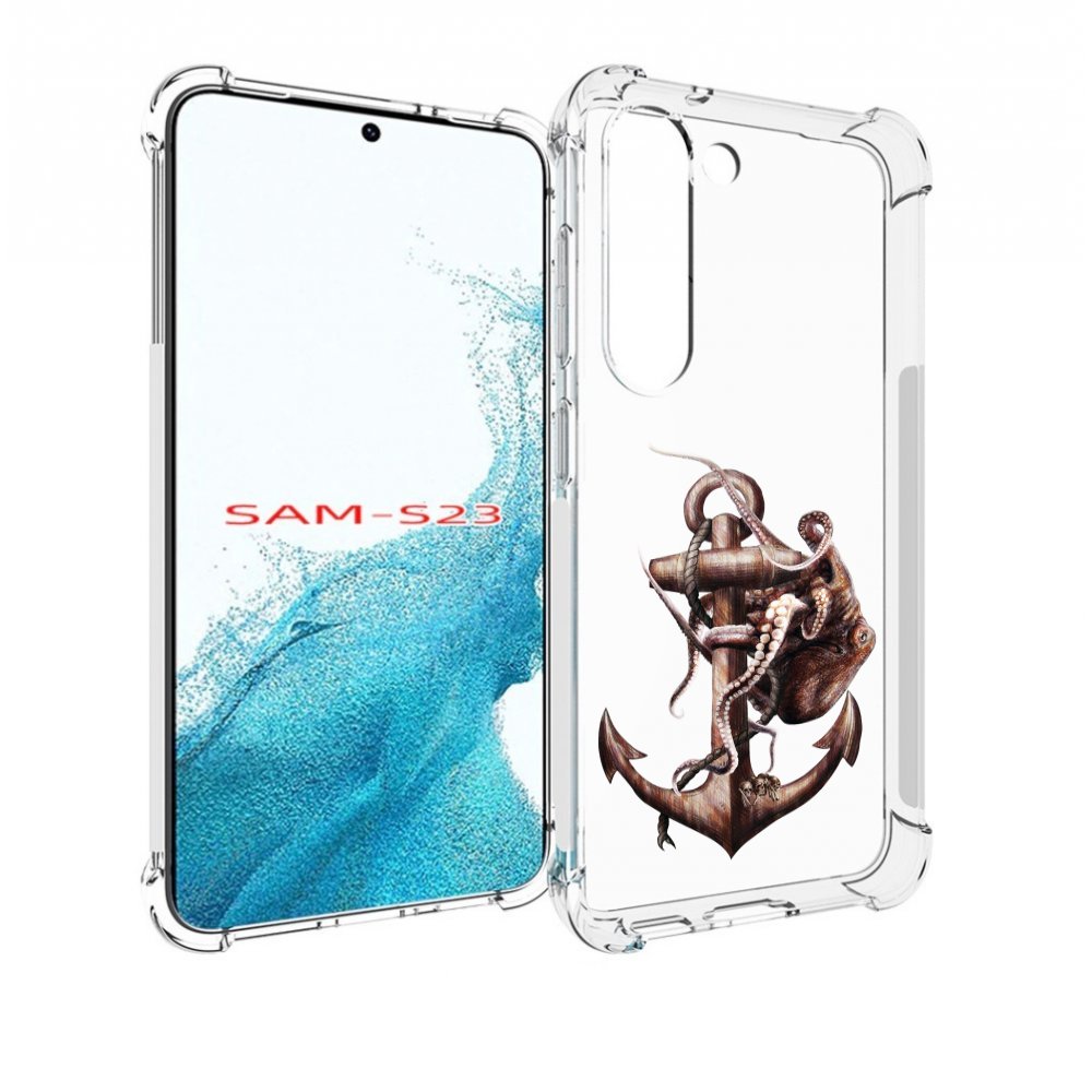 Чехол MyPads ржавый якорь для Samsung Galaxy S23