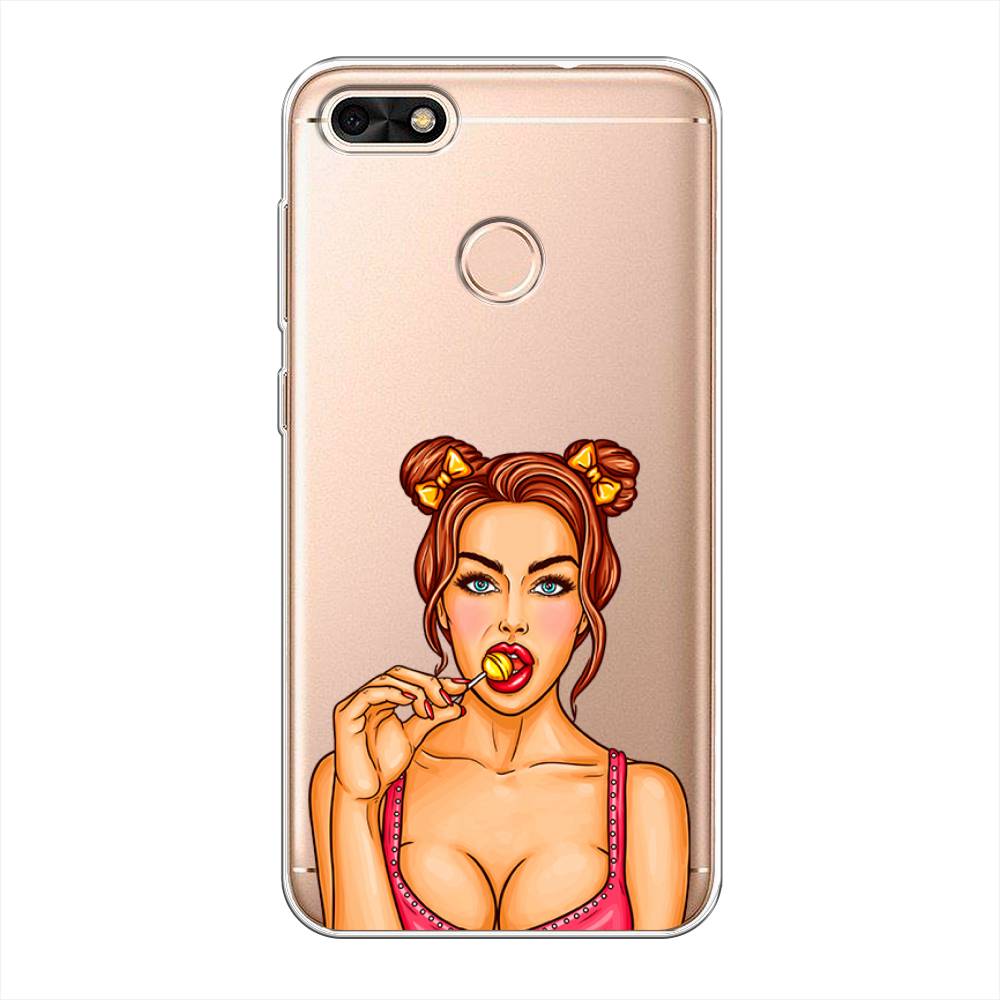 

Чехол Awog на Huawei Nova Lite (2017) "Вкусный леденец", Бежевый;коричневый;розовый