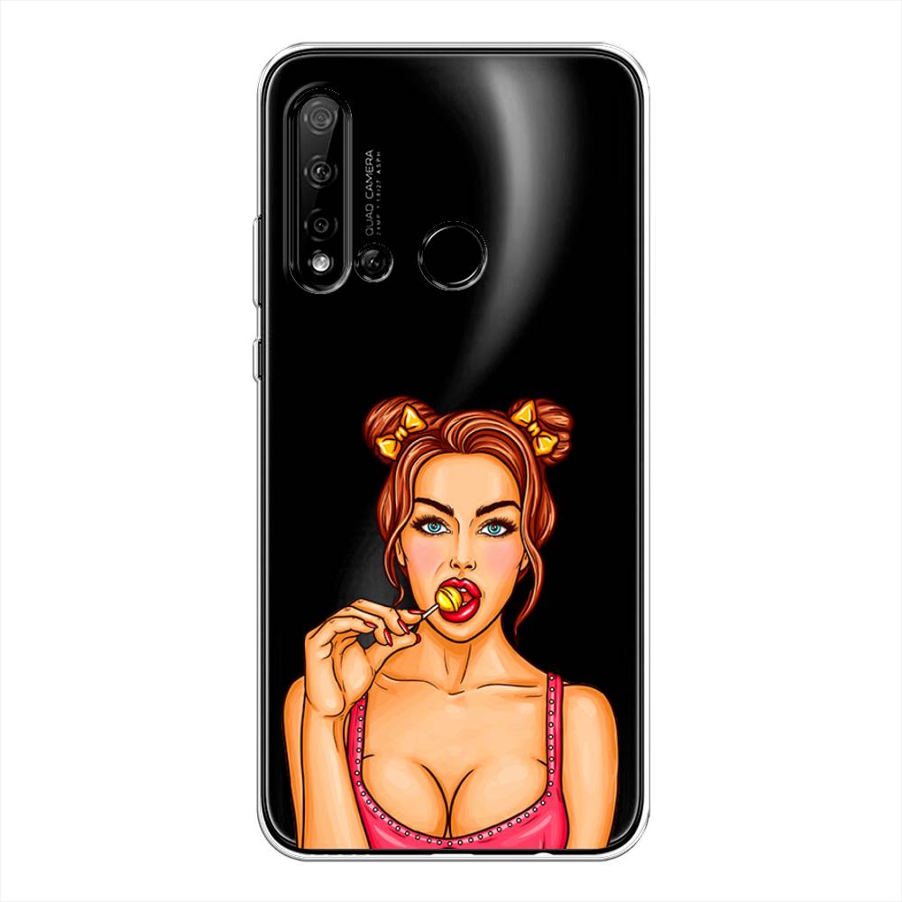 

Чехол Awog на Huawei Nova 5i "Вкусный леденец", Бежевый;коричневый;розовый