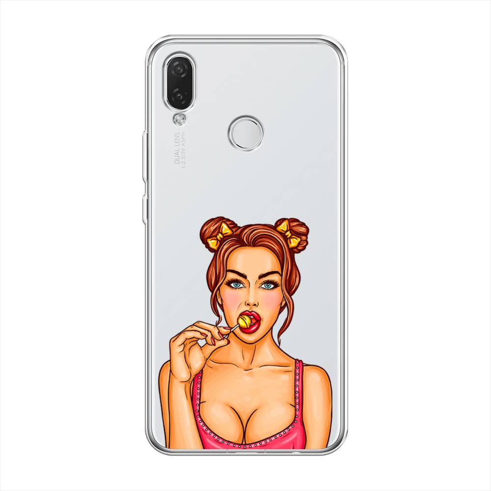 

Чехол Awog на Huawei Nova 3i "Вкусный леденец", Бежевый;коричневый;розовый