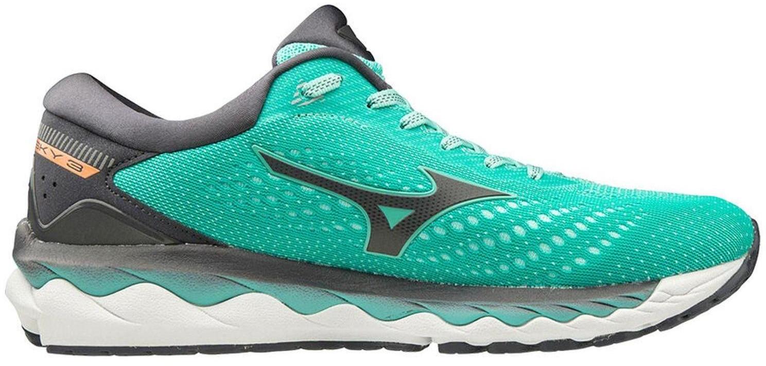 фото Кроссовки женские mizuno wave sky 3 зеленые 5 uk