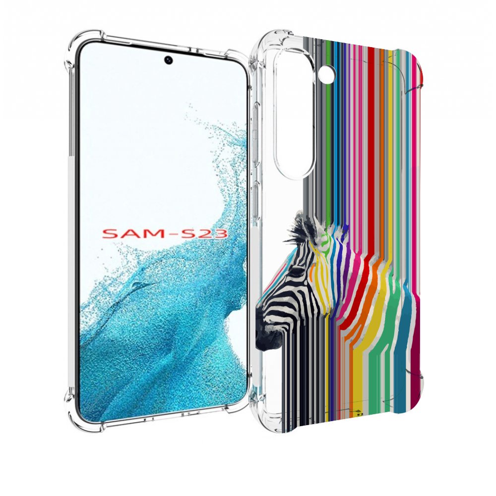 

Чехол MyPads радужная зебра для Samsung Galaxy S23, Прозрачный, Tocco