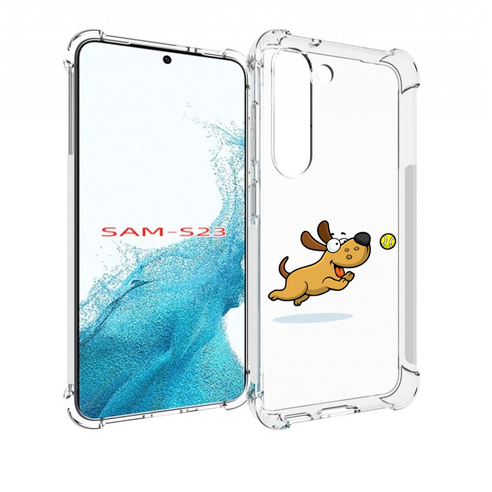 

Чехол MyPads пёсик для Samsung Galaxy S23, Прозрачный, Tocco