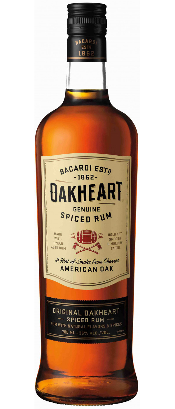 фото Напиток спиртной oakheart original. 0,7л +1cтакан bacardi