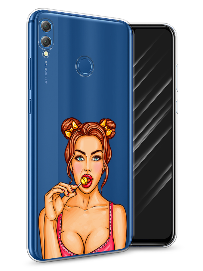 

Чехол Awog на Honor 8X "Вкусный леденец", Бежевый;коричневый;розовый