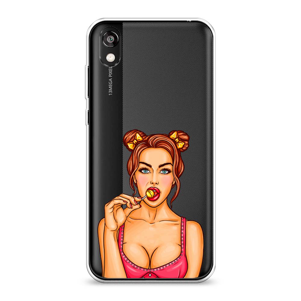

Чехол Awog на Honor 8S "Вкусный леденец", Бежевый;коричневый;розовый