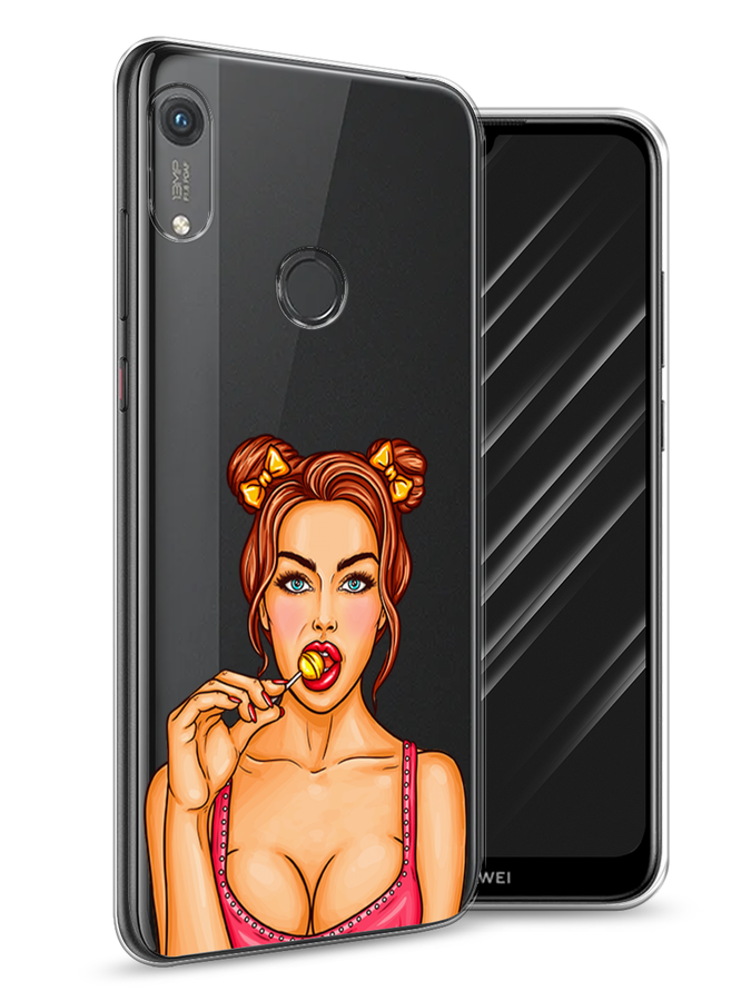 

Чехол Awog на Honor 8A (8A Pro/Prime) "Вкусный леденец", Бежевый;коричневый;розовый