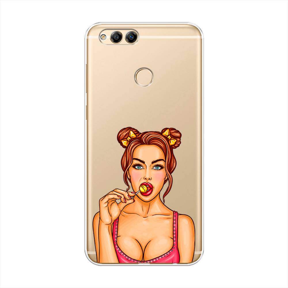 

Чехол Awog на Honor 7X "Вкусный леденец", Бежевый;коричневый;розовый