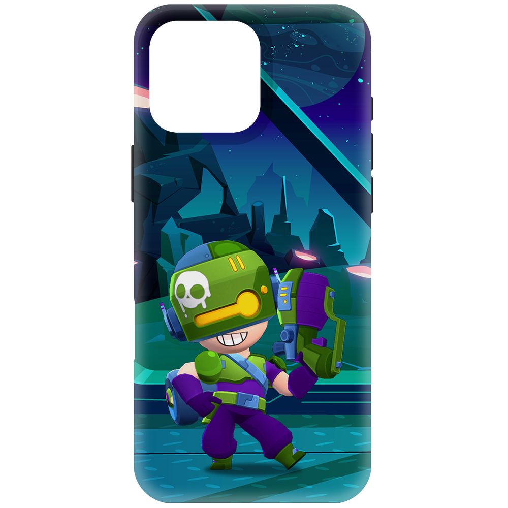 

Чехол-накладка Krutoff Soft Case Brawl Stars -Контрабандистка Пенни для iPhone 16 Pro Max, Черный