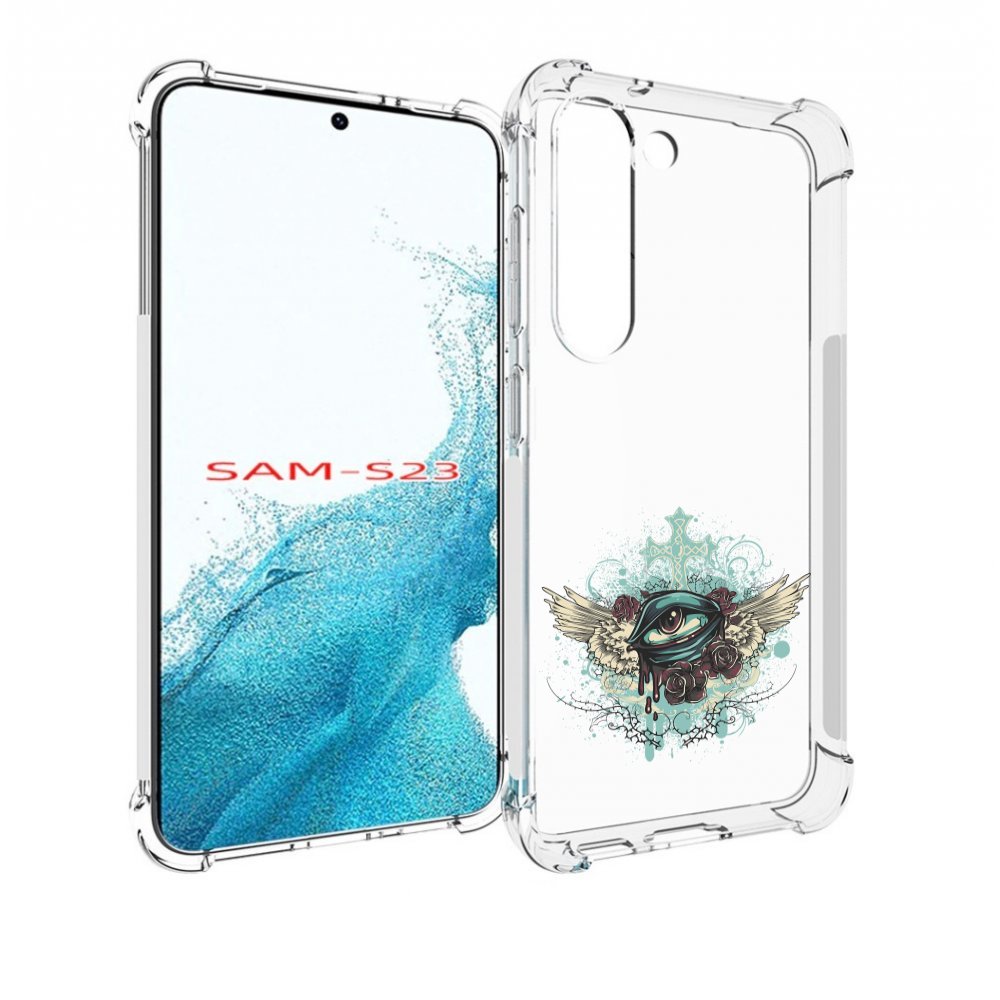 

Чехол MyPads плачущий глаз с крыльями для Samsung Galaxy S23, Прозрачный, Tocco