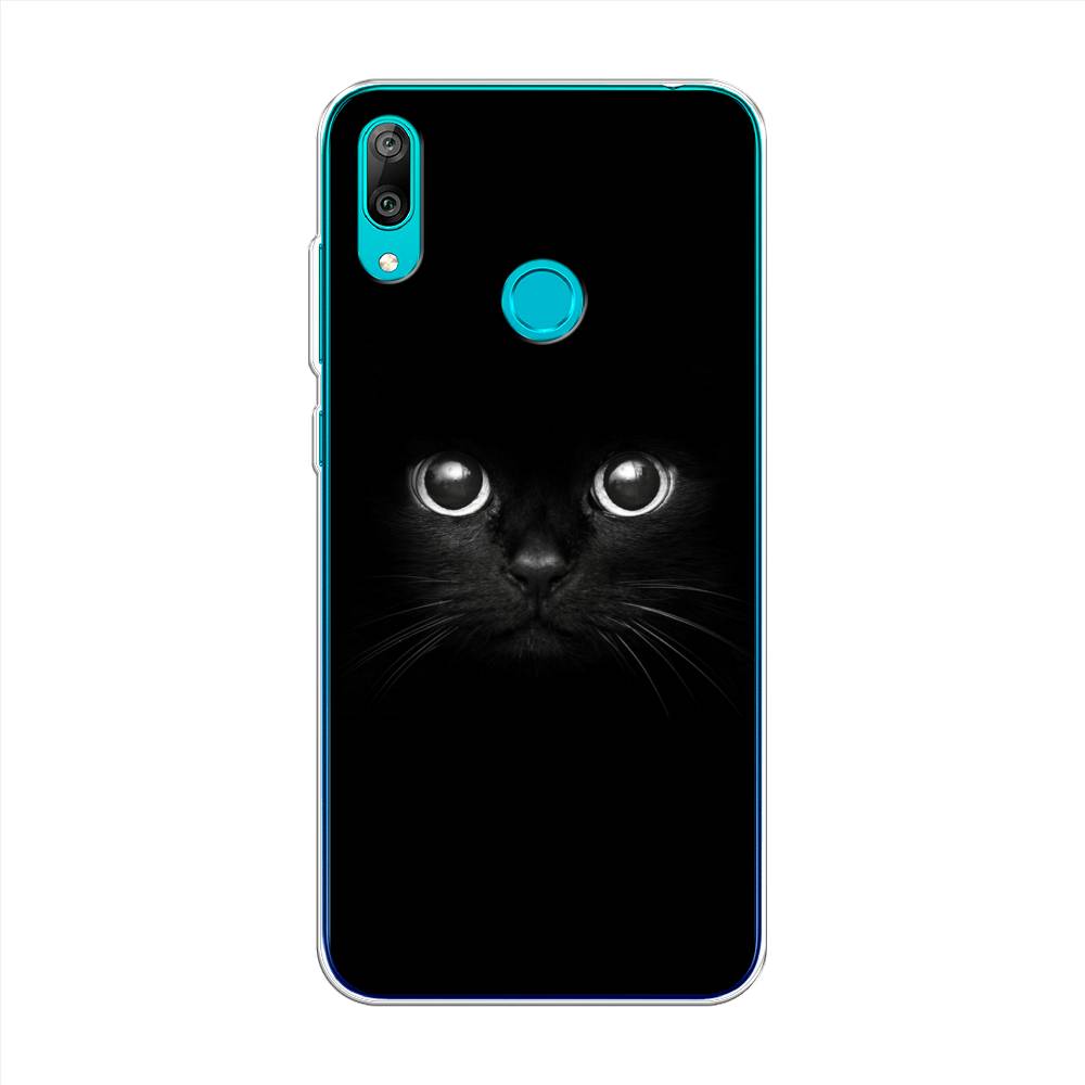 

Чехол Awog на Huawei Y7 2019 "Взгляд черной кошки", Черный, 68450-1