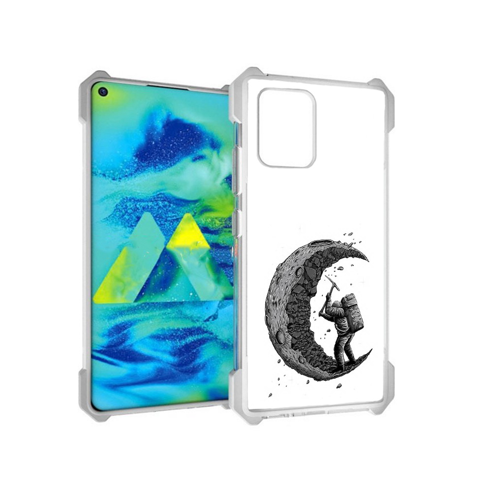 

Чехол MyPads Tocco для Samsung Galaxy S10 Lite камненная луна (PT143840.502.384), Прозрачный, Tocco