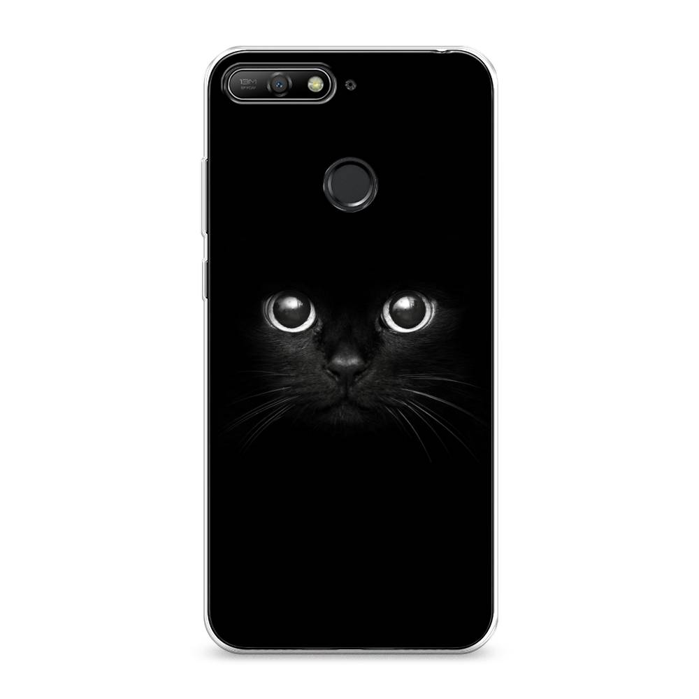 

Чехол Awog на Huawei Y6 Prime 2018 "Взгляд черной кошки", Черный, 65750-1