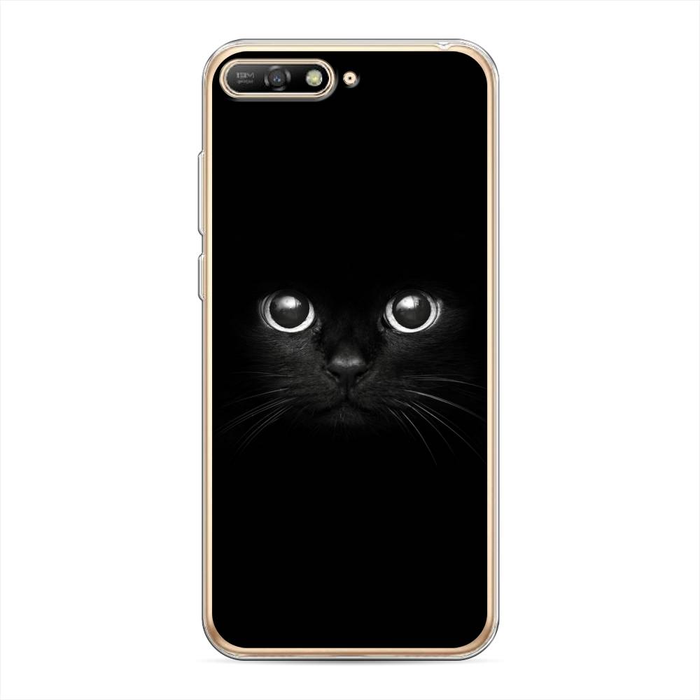 

Чехол Awog на Huawei Y6 2018 "Взгляд черной кошки", Черный, 67850-1