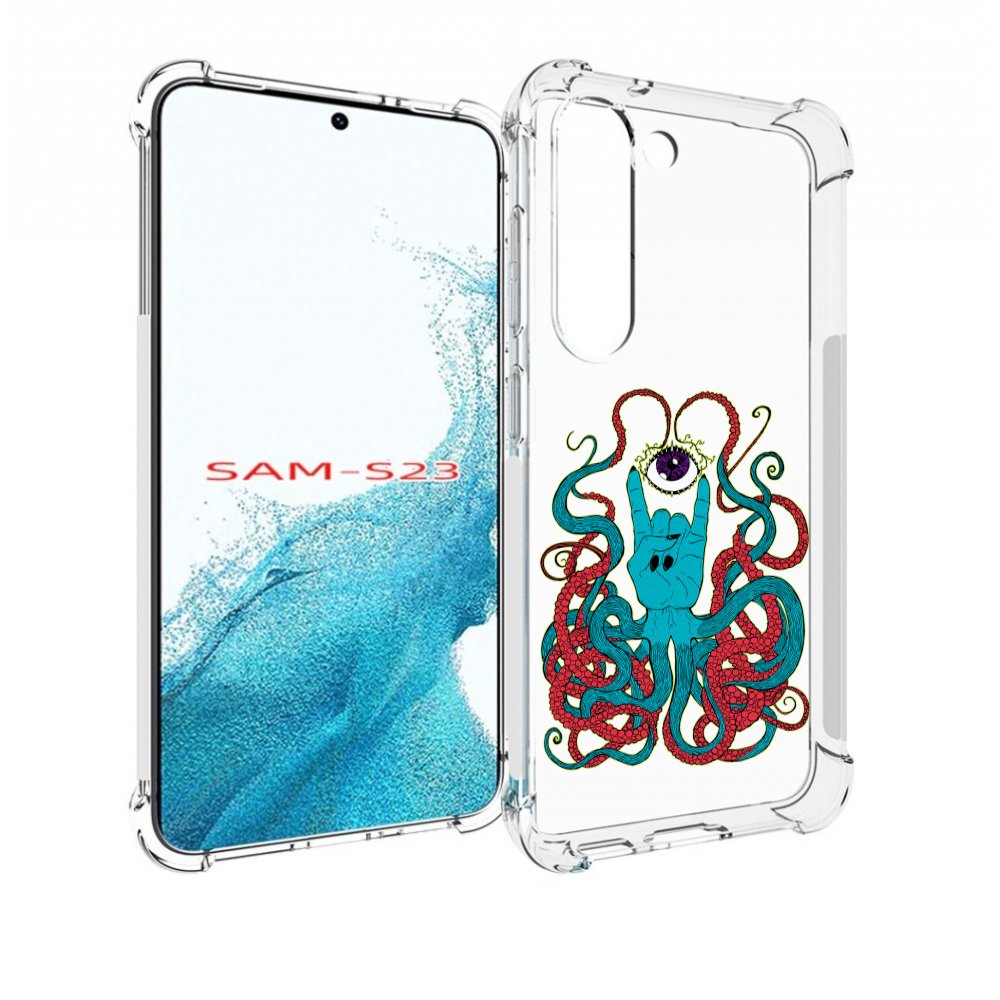 

Чехол MyPads осьминог-рука абстракция для Samsung Galaxy S23, Прозрачный, Tocco