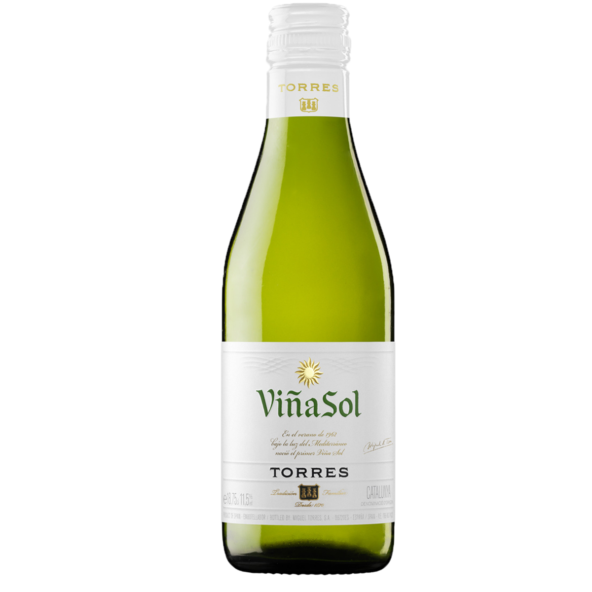 фото Вино torres белое сухое vina sol catalunya 2019 г., 0.187 л