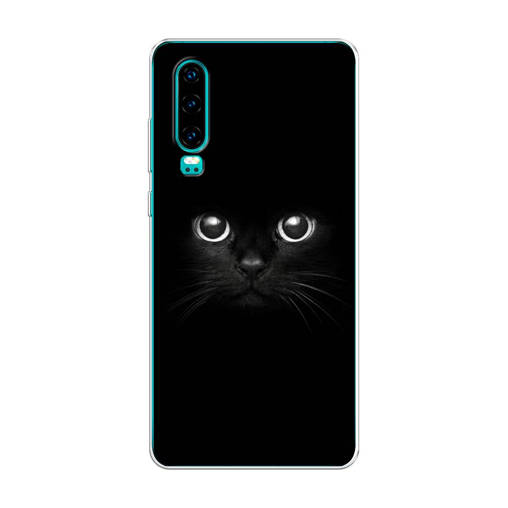 

Чехол Awog на Huawei P30 "Взгляд черной кошки", Черный, 68550-1