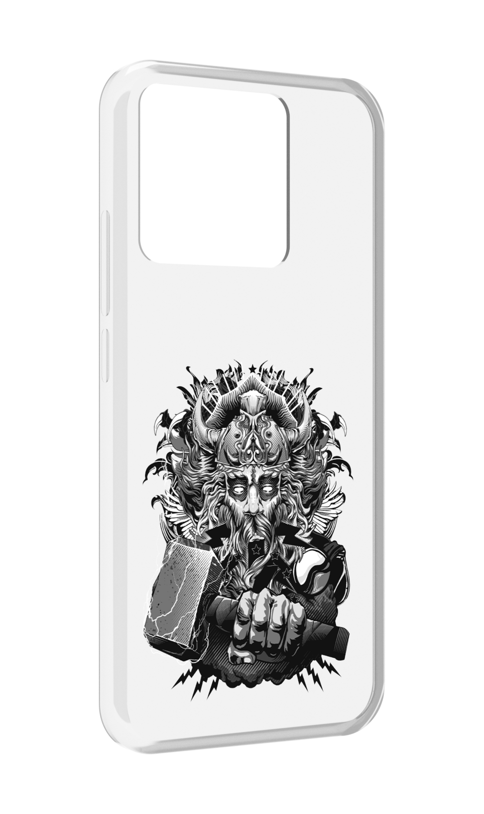 

Чехол MyPads Tocco для Xiaomi Redmi 10A злой тор, Прозрачный, Tocco