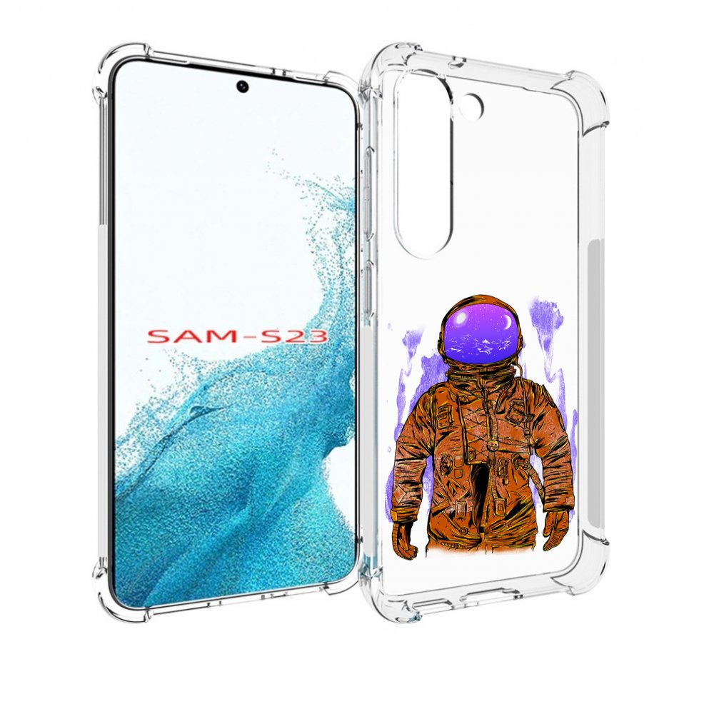 

Чехол MyPads нарисованный мужчина в скафандре для Samsung Galaxy S23, Прозрачный, Tocco