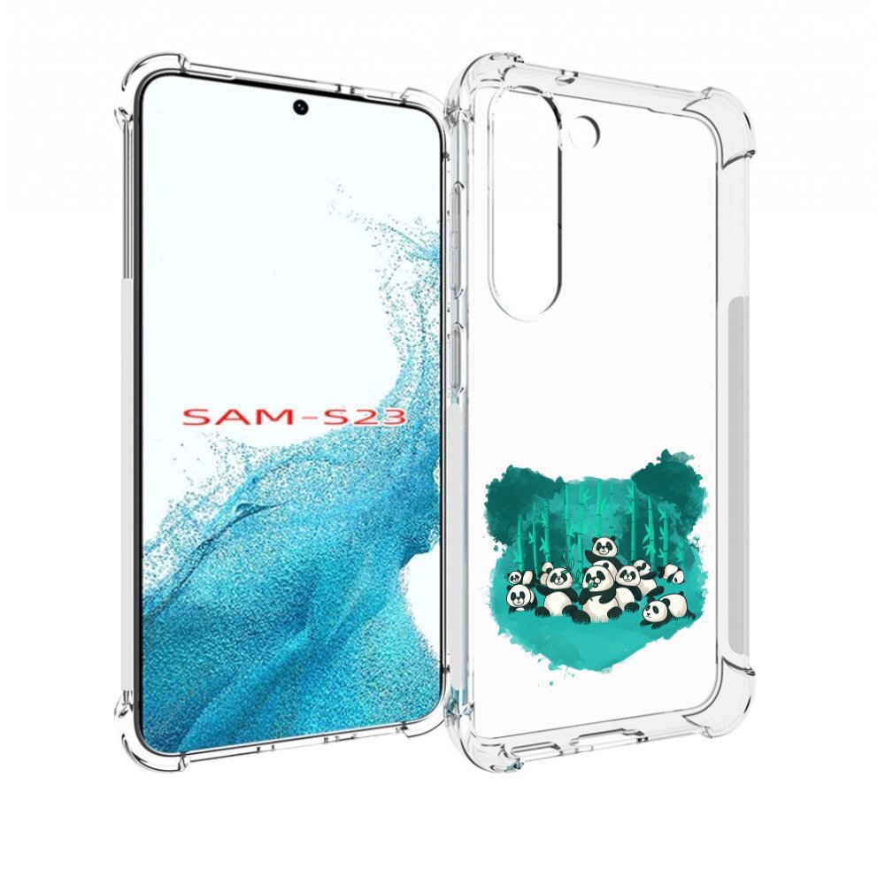 

Чехол MyPads нарисованные панды для Samsung Galaxy S23, Прозрачный, Tocco