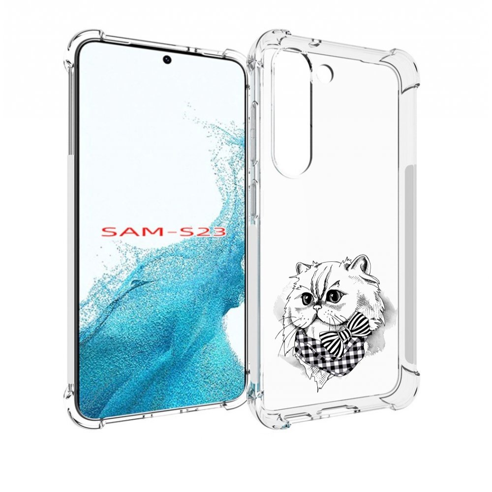 

Чехол MyPads нарисованная красивая кошечка для Samsung Galaxy S23, Прозрачный, Tocco