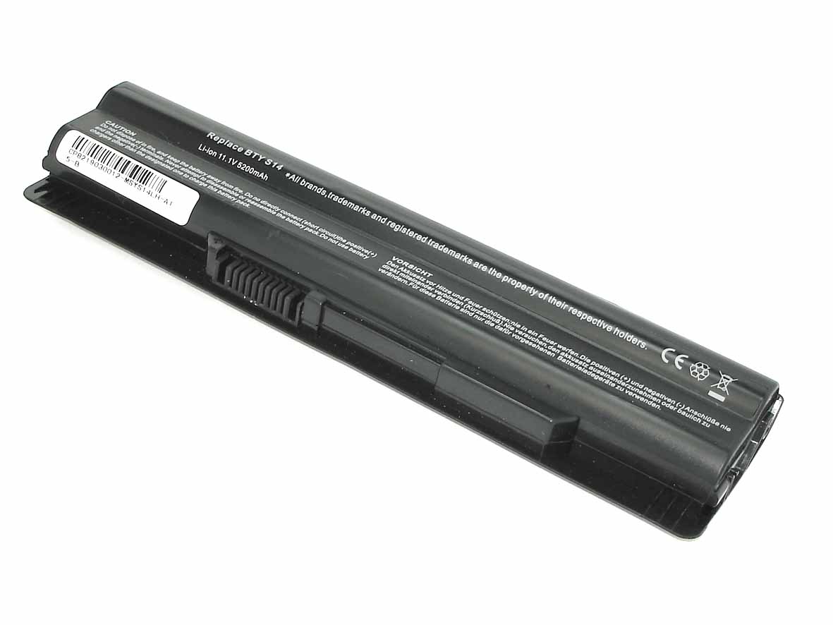 Аккумулятор GREENWAY для ноутбука MSI FX400/FX600 (BTY-S14) 11.1V 5200mAh OEM черная