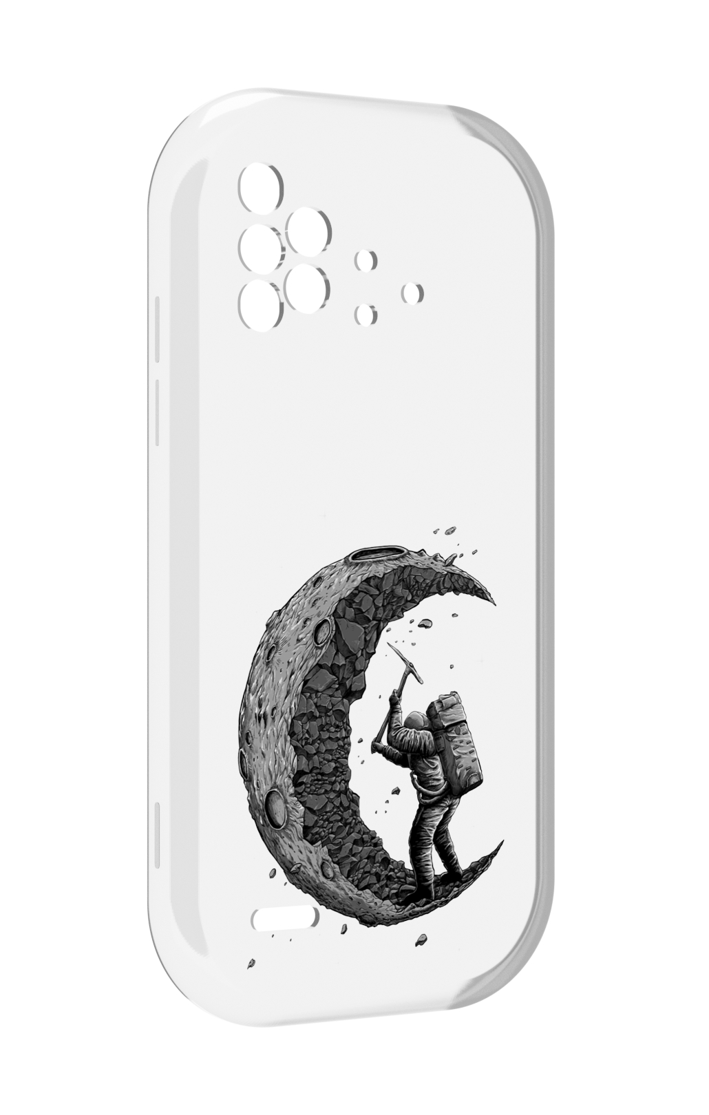 

Чехол MyPads камненная луна для UMIDIGI Bison X10 / X10 Pro, Прозрачный, Tocco