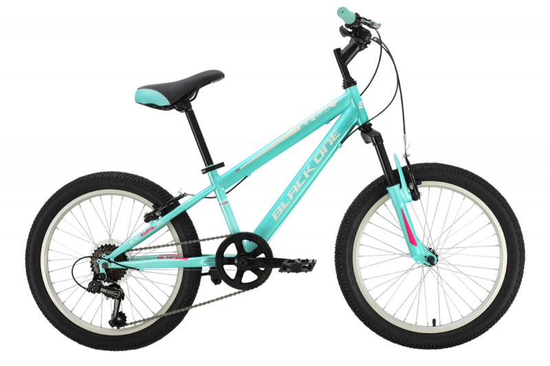 Велосипед Black One Ice Girl 20 2021 One Size салатовый/белый/розовый