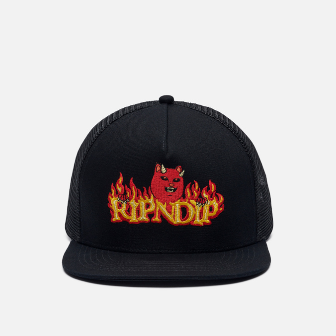 Кепка Ripndip Devils Work Trucker чёрный, Размер ONE SIZE