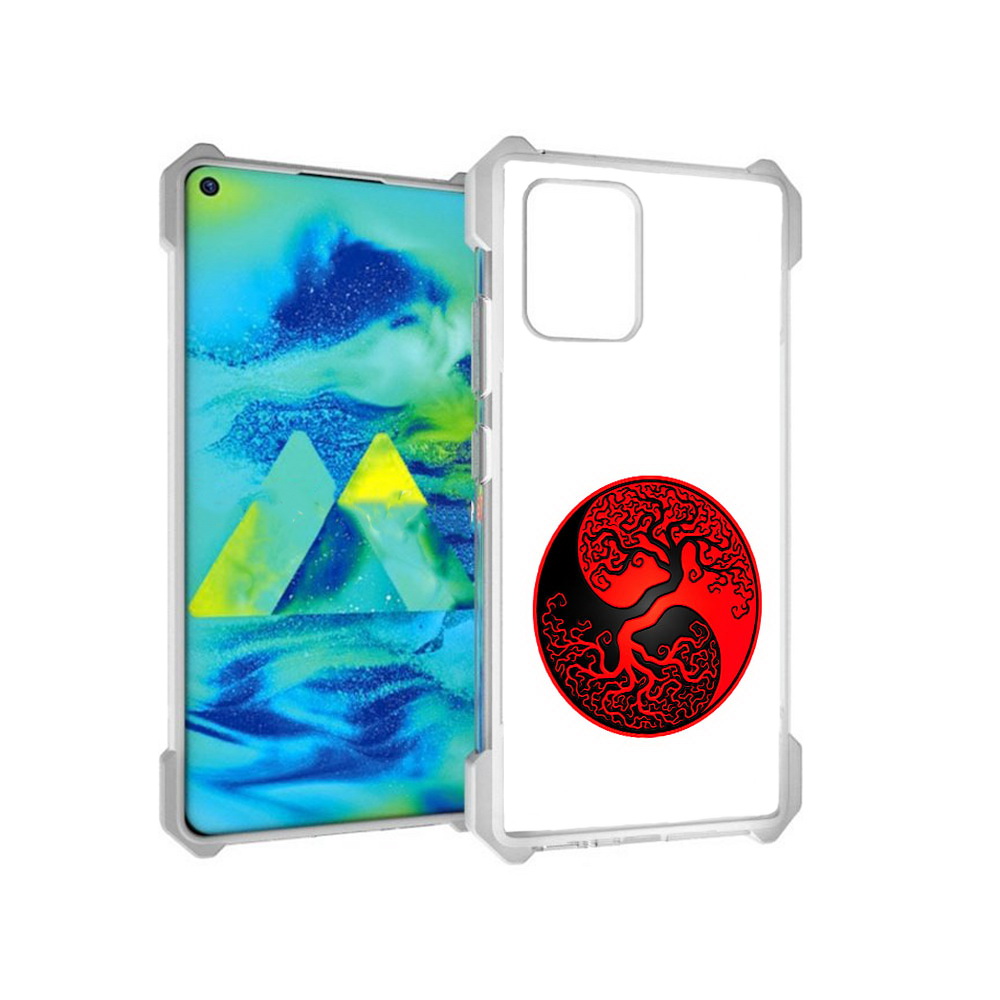 

Чехол MyPads Tocco для Samsung Galaxy S10 Lite инь янь дерево (PT143840.502.379), Прозрачный, Tocco