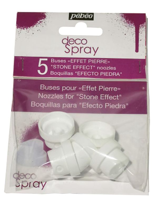 

Набор кэпов Pebeo decoSpray 5 шт., для краски с эффектом гранита