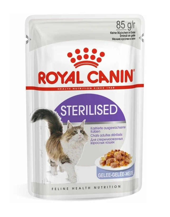 Влажный корм для кошек ROYAL CANIN Feline Health Nutrition Sterilised мясо, 85 г