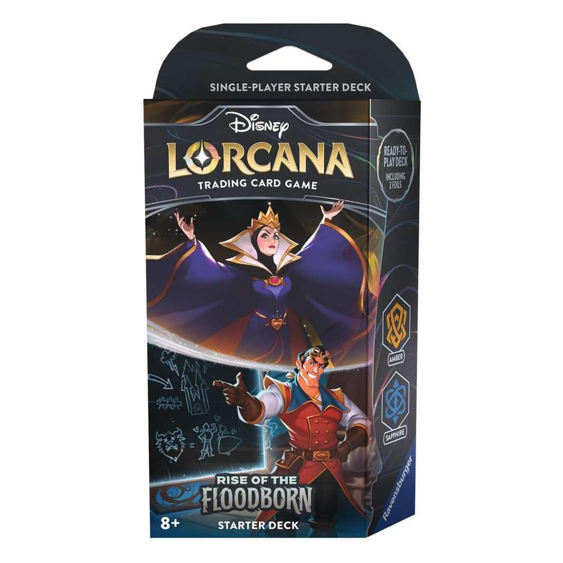 

Настольная игра Disney Lorcana TCG: Колода Amber & Sapphire Rise of the Floodborn англ, TCG