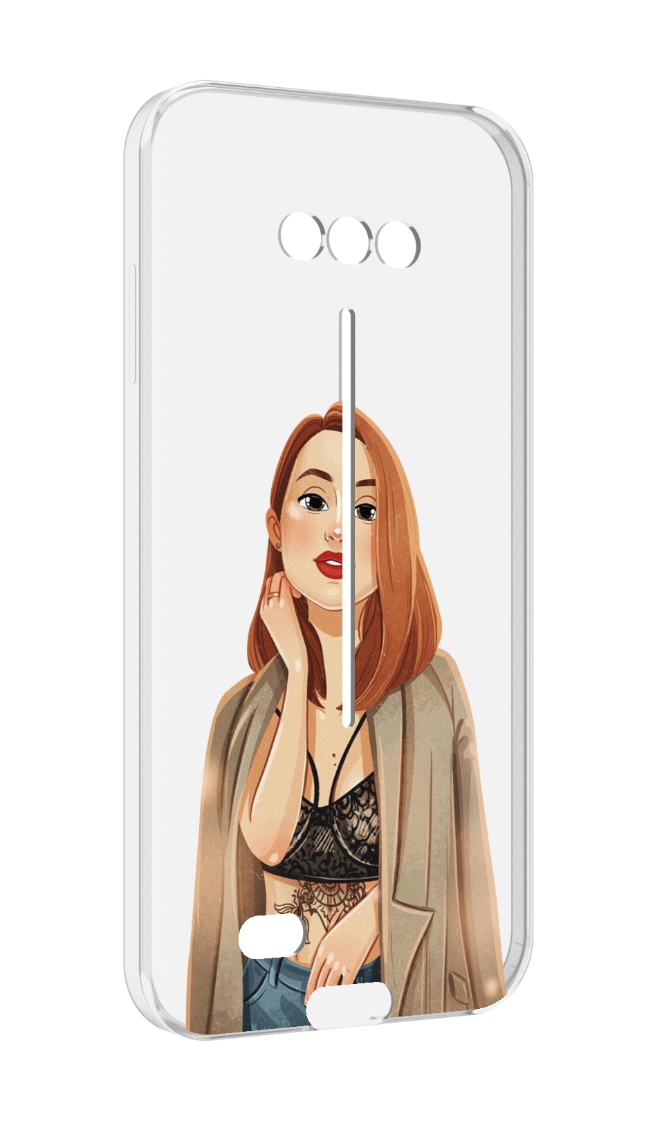 

Чехол MyPads девушка-в-кружевном-2 для Doogee S41/S41 Pro противоударный, Tocco