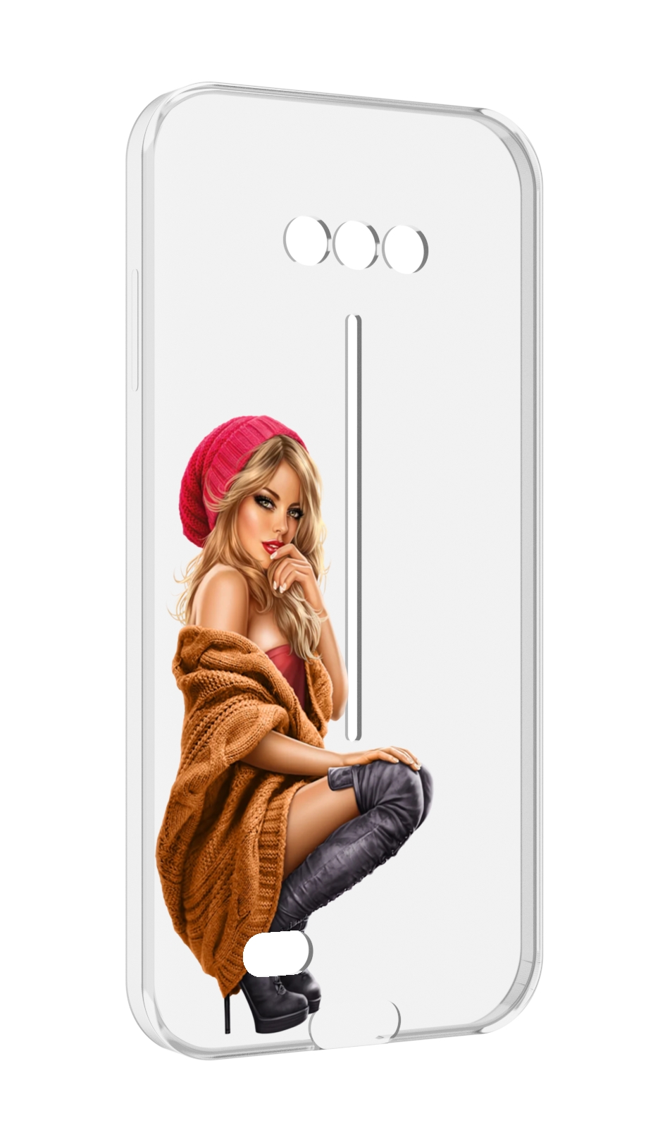 

Чехол MyPads девушка-в-коричневом-свитере для Doogee S41/S41 Pro противоударный, Tocco