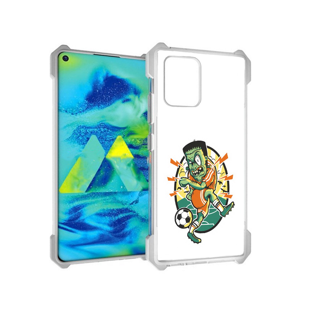 

Чехол MyPads Tocco для Samsung Galaxy S10 Lite зомби футболист (PT143840.502.368), Прозрачный, Tocco