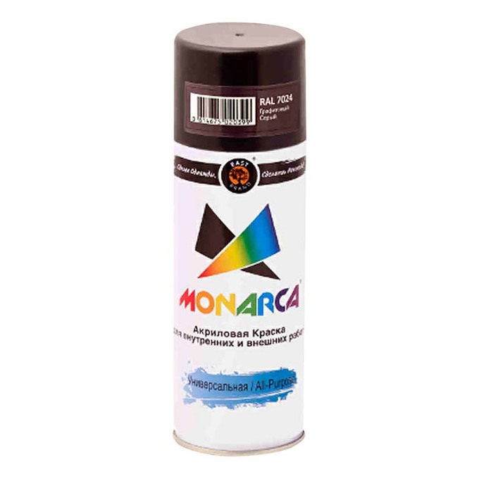 Краска аэрозольная East Brand Monarca универсальная серый графит 270 г 17024