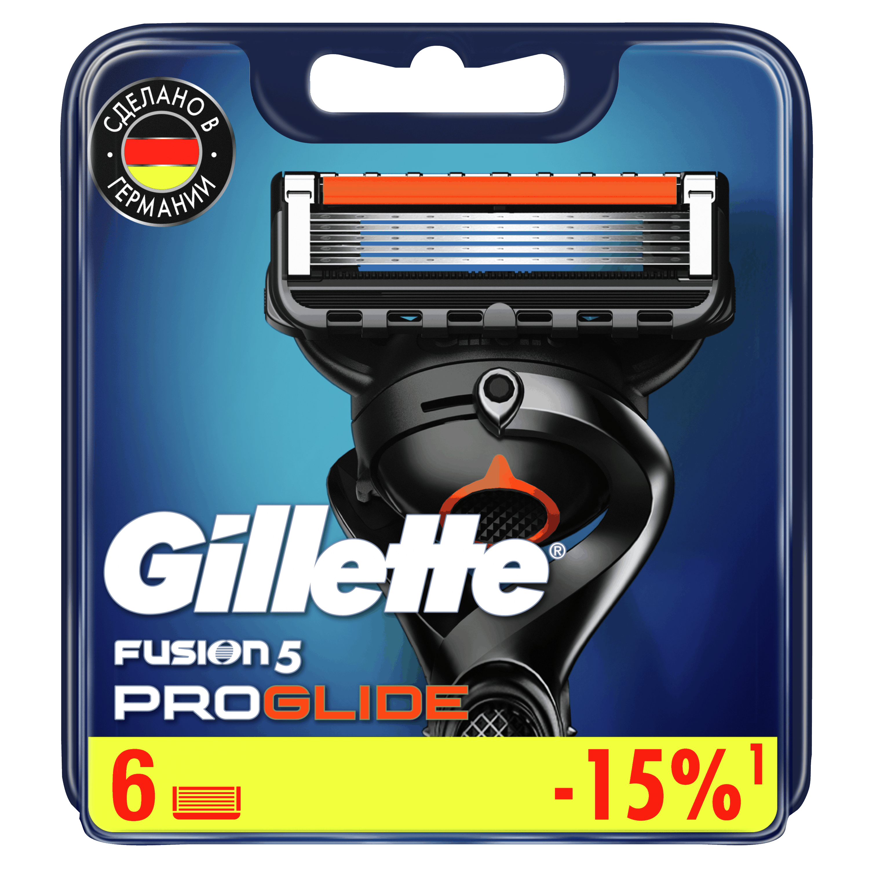 

Сменные кассеты Gillette Fusion5 ProGlide 6 шт, proGlide