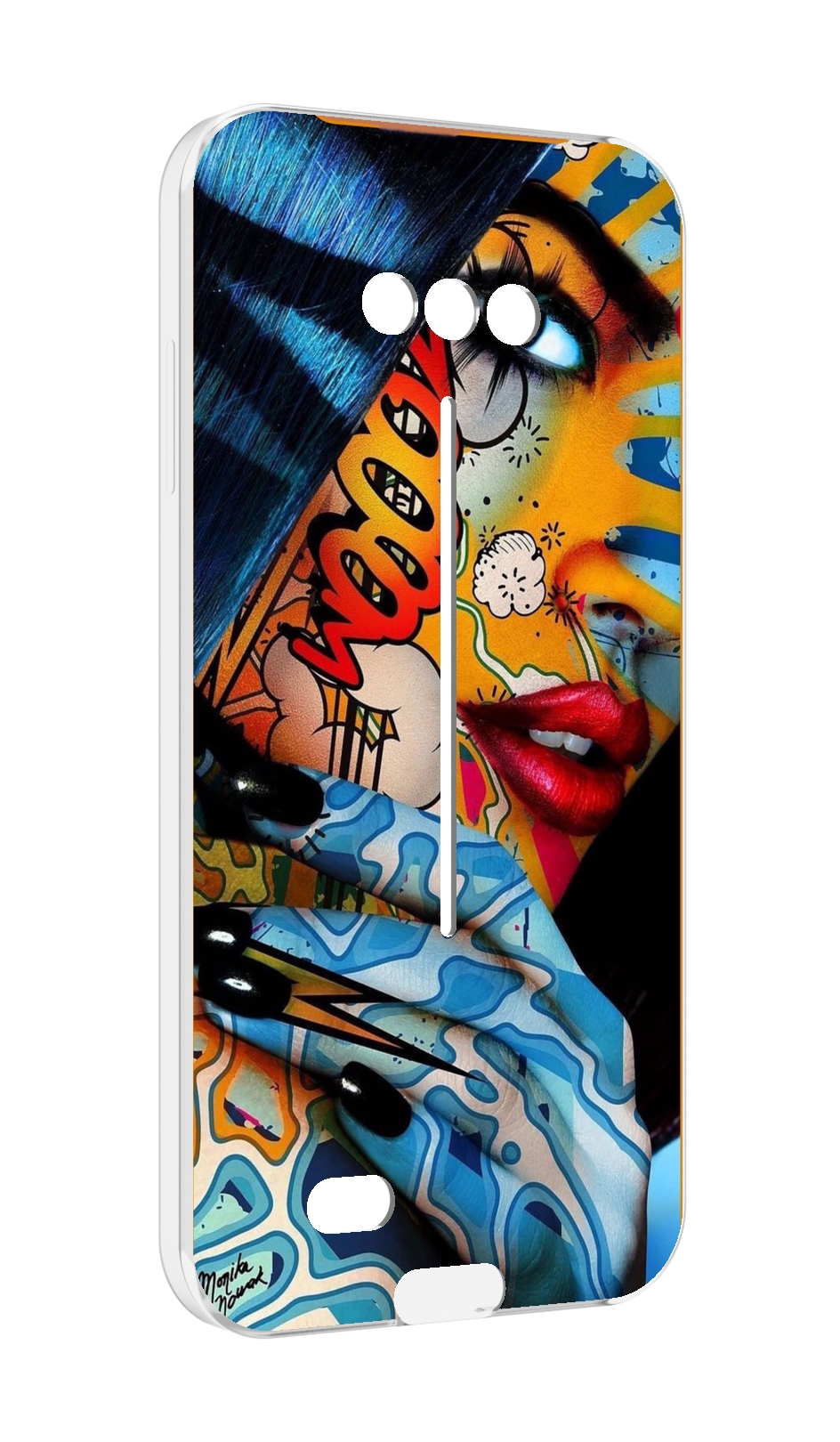 

Чехол MyPads девушка разрисованная краскам иженский для Doogee S41/S41 Pro противоуда..., Tocco