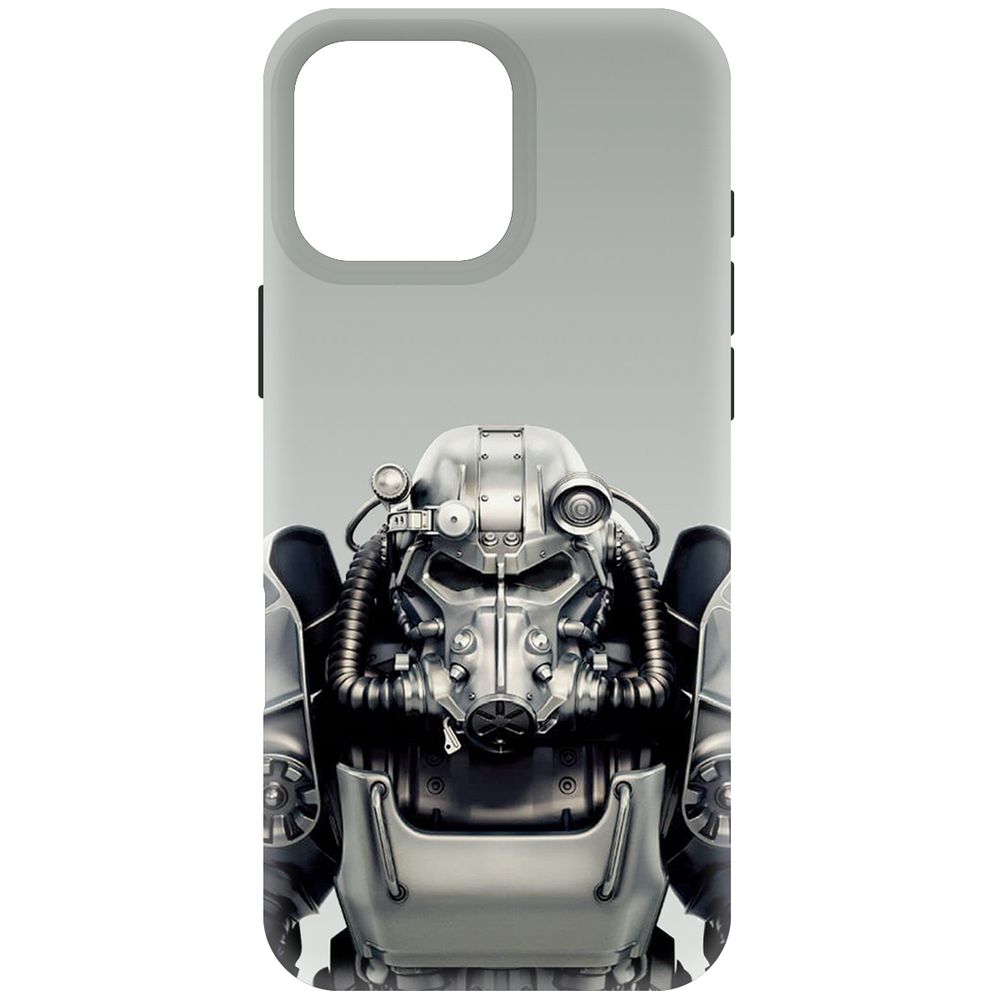 

Чехол-накладка Krutoff Soft Case Fallout - Братство стали для iPhone 16 Pro Max, Черный