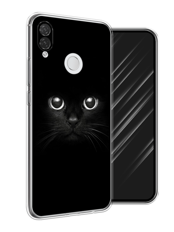 

Чехол Awog на Huawei P Smart Plus "Взгляд черной кошки", Черный, 68250-1