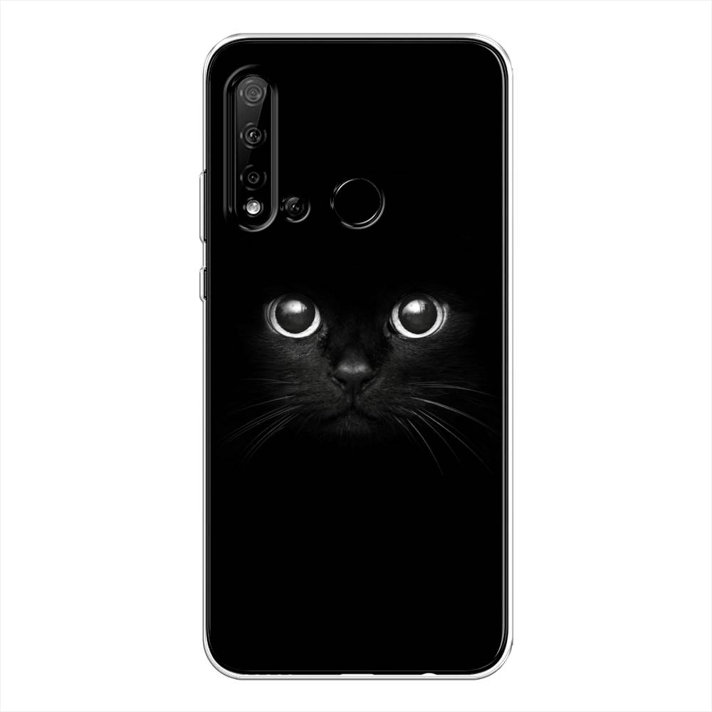 

Чехол Awog на Huawei Nova 5i "Взгляд черной кошки", Черный, 69850-1