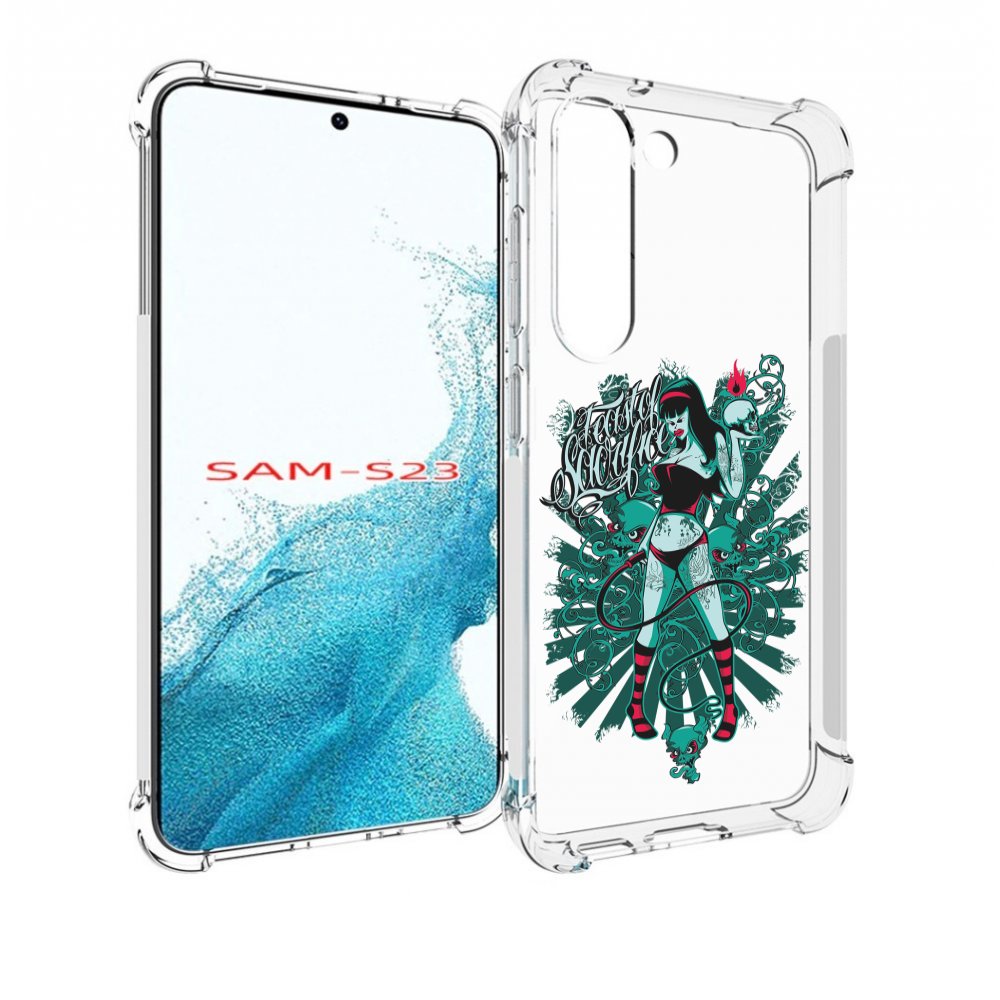 

Чехол MyPads нарисованная девушка в татуировках для Samsung Galaxy S23, Прозрачный, Tocco