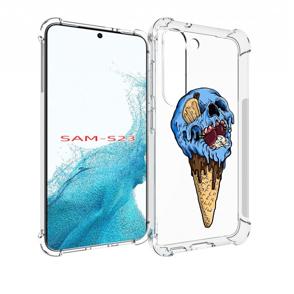 

Чехол MyPads мороженное череп для Samsung Galaxy S23, Прозрачный, Tocco