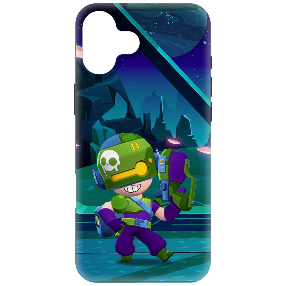 

Чехол-накладка Krutoff Soft Case Brawl Stars - Контрабандистка Пенни для iPhone 16 Plus, Черный