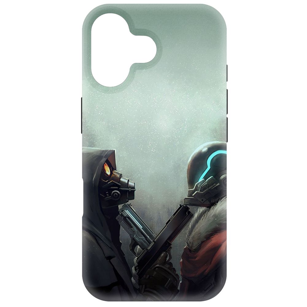

Чехол-накладка Krutoff Soft Case Standoff 2 - Противостояние для iPhone 16, Черный
