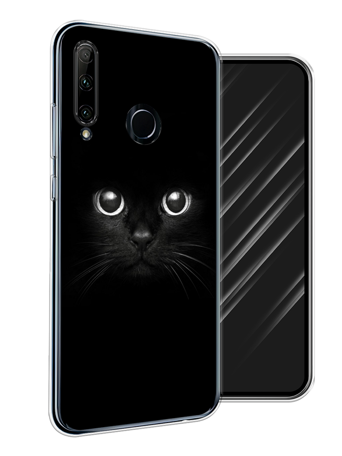 

Чехол Awog на Honor 20 Lite 2019 "Взгляд черной кошки", Черный, 68950-1