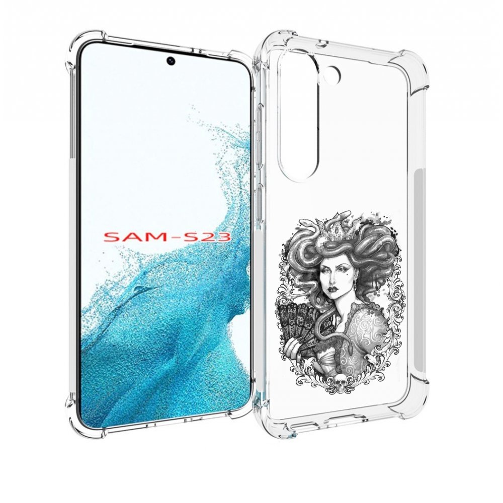 

Чехол MyPads медуза черно белый для Samsung Galaxy S23, Прозрачный, Tocco