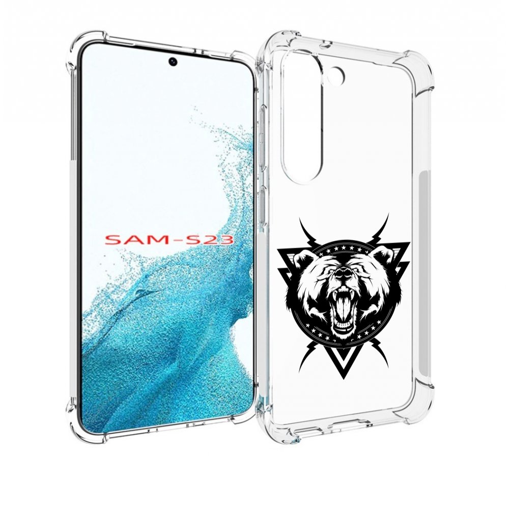 

Чехол MyPads медведь в треугольнике для Samsung Galaxy S23, Прозрачный, Tocco