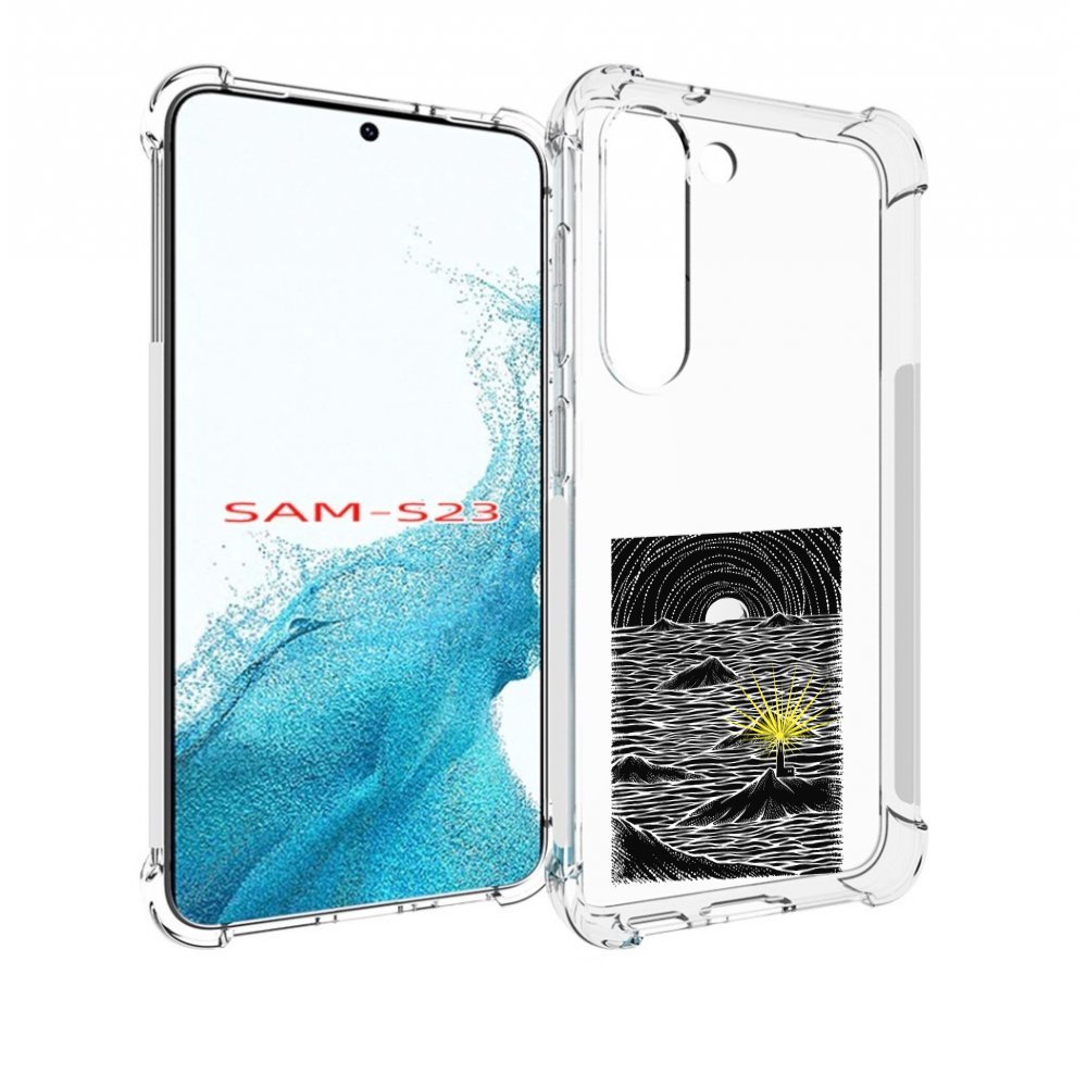 

Чехол MyPads маяк в черно белом море для Samsung Galaxy S23, Прозрачный, Tocco